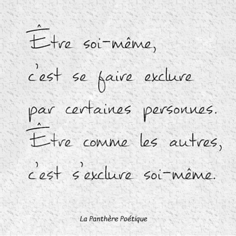 Etre soi